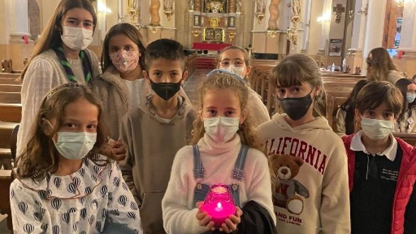 Grupo de niños de Juniors de Santa Catalina de Alcira.
