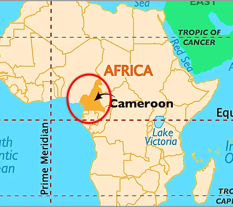 kamerun mapa
