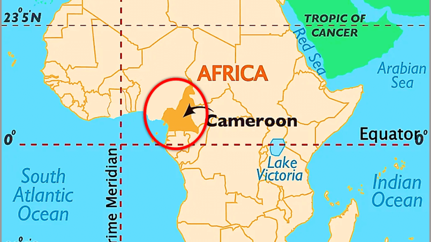 kamerun mapa