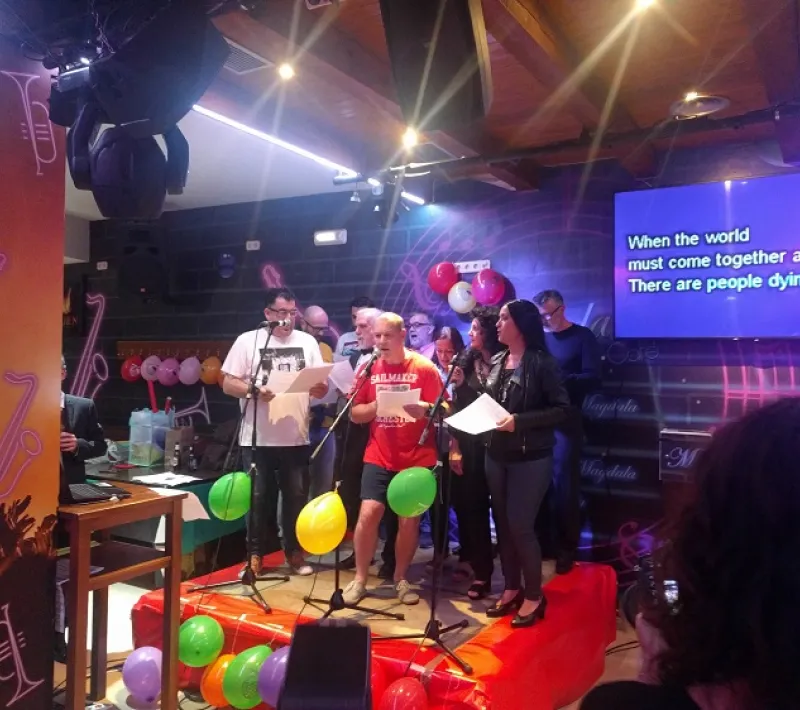 Karaoque 2019 en San Agustin de Guadalix a benefico de Manos Unidas