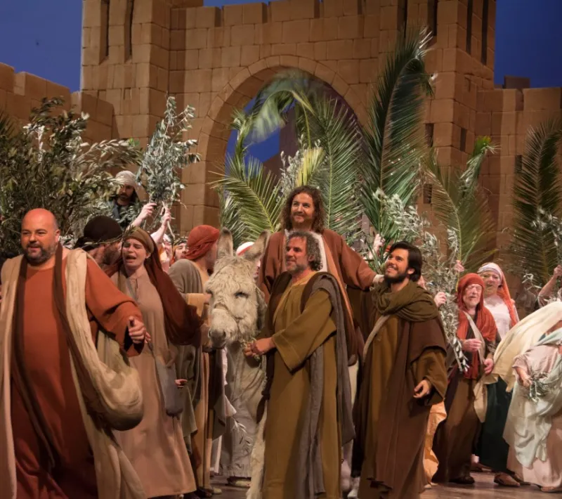 Jesús es recibido en Jerusalén en honor de multitudes