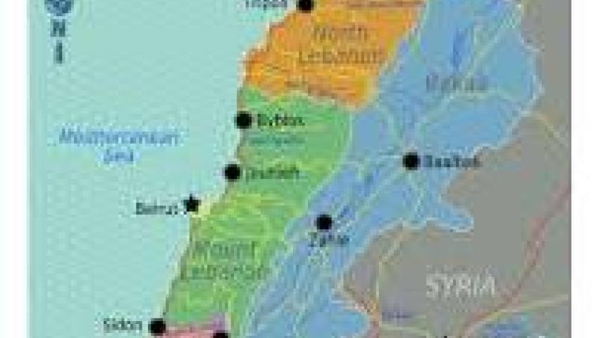 libano mapa