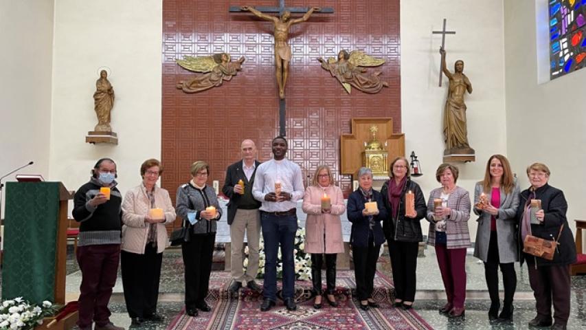 Voluntarias de la comarcal de Loriguilla en su parroquia.