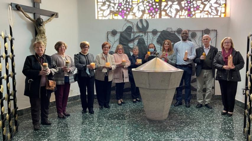Voluntarias de la comarcal de Loriguilla en su parroquia.
