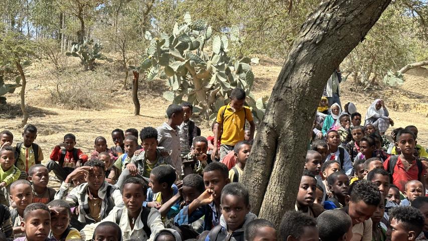 Volver a la escuela en Tigray. Foto: Manos Unidas/Marta Carreño