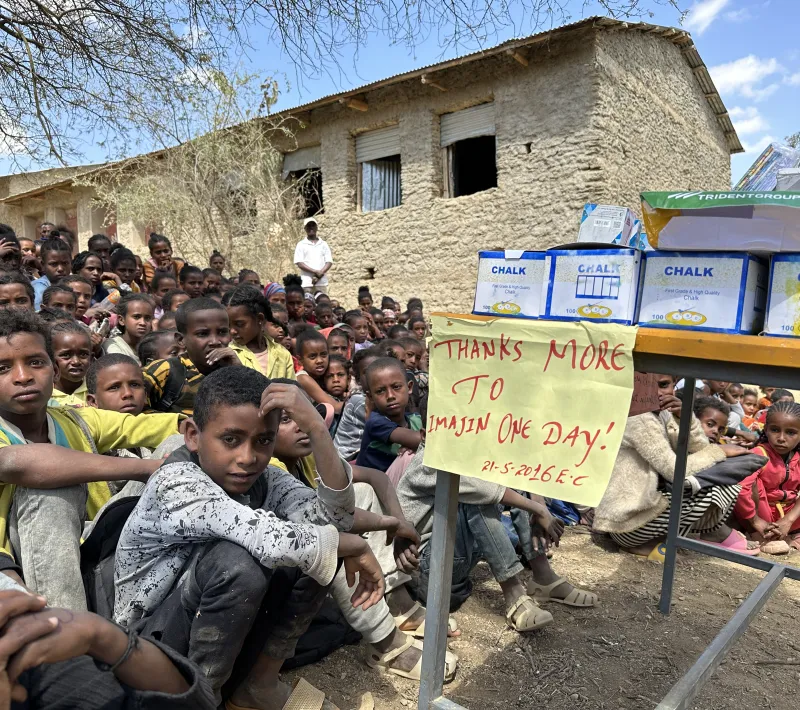Volver a la escuela en Tigray. Foto: Manos Unidas/Marta Carreño