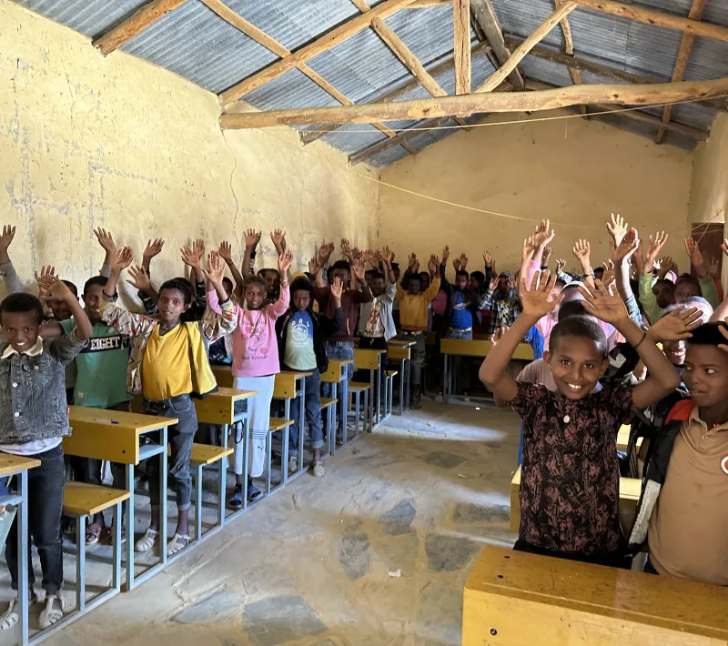 Volver a la escuela en Tigray. Foto: Manos Unidas/Marta Carreño