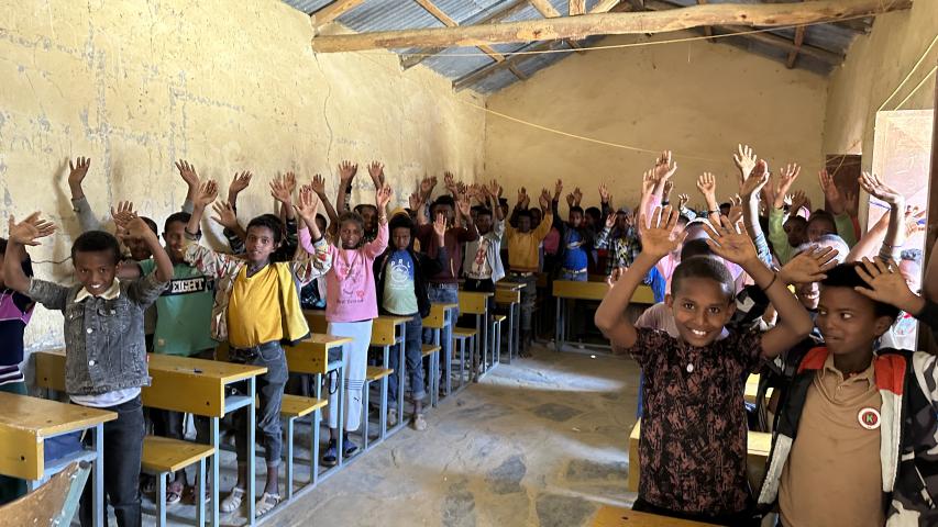 Volver a la escuela en Tigray. Foto: Manos Unidas/Marta Carreño