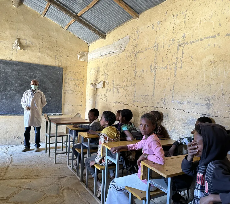 Volver a la escuela en Tigray. Foto: Manos Unidas/Marta Carreño