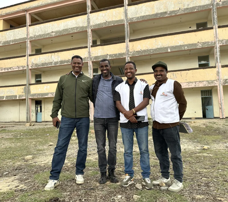 Equipo de Chain of Love en Tigray. Foto:Manos Unidas/Marta Carreño