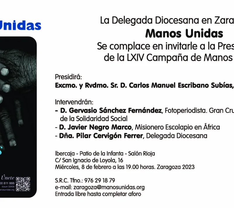 manos unidas 2023 anverso
