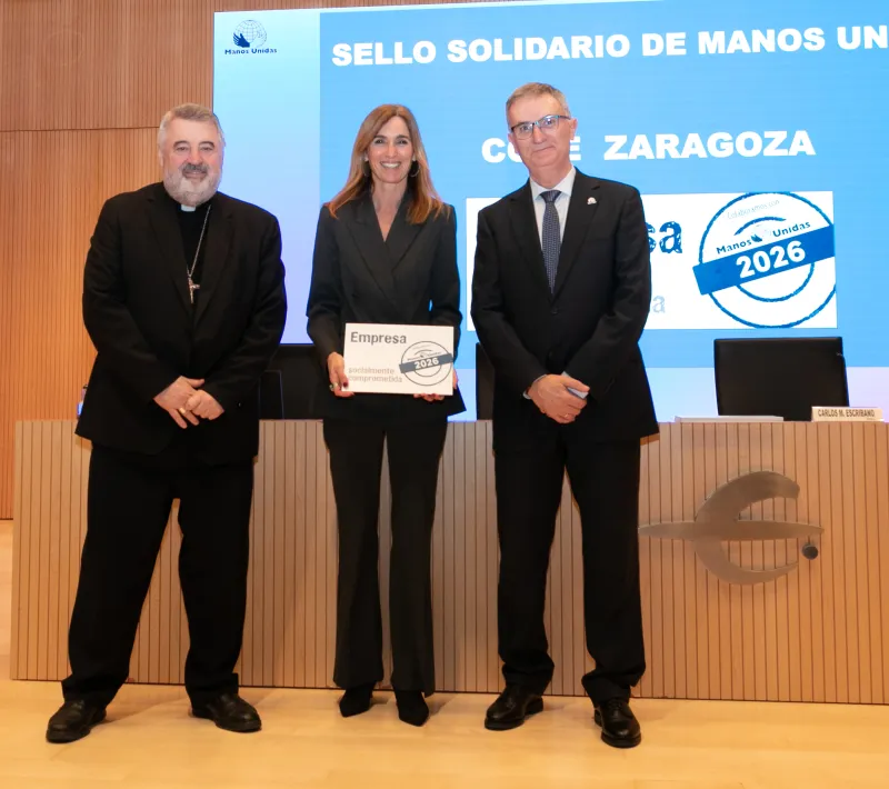 Entrega del Sello Solidario 2026 a COPE Aragón