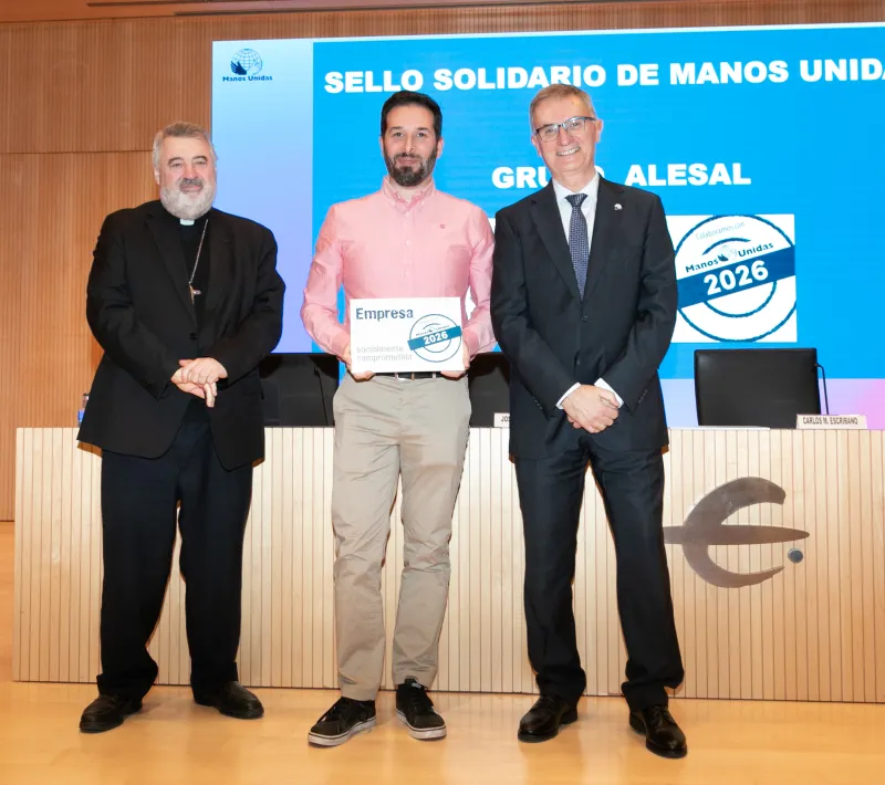 Entrega del Sello Solidario 2026 a la empresa Grupo Alesal