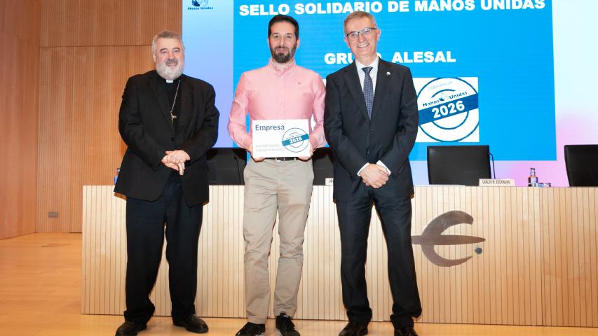 Entrega del Sello Solidario 2026 a la empresa Grupo Alesal