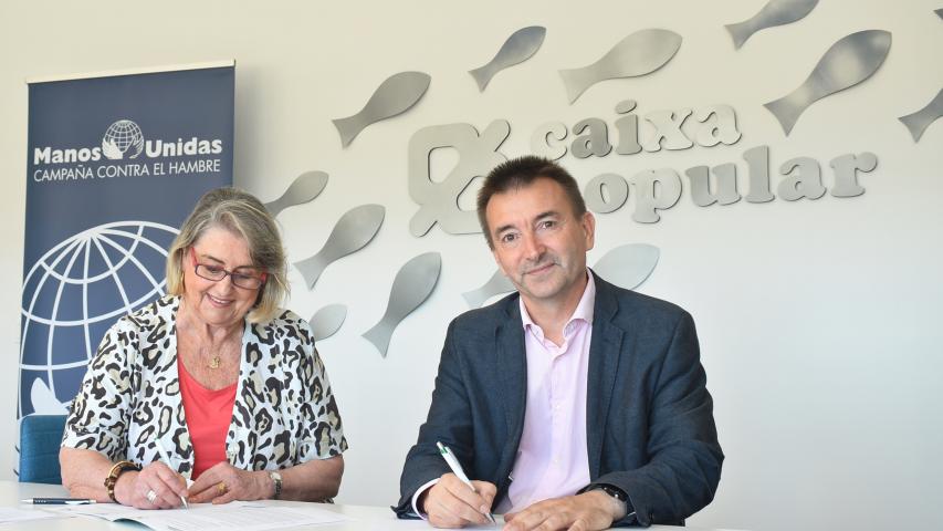 manos unidas y caixa popular