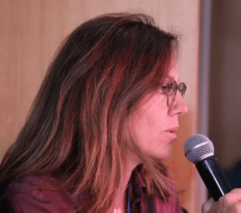 Mireia Angerri Feu, presidenta-delegada de Manos Unidas Barcelona. | Imagen: Hugo Pérez Marsol.
