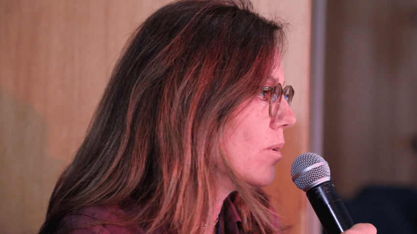 Mireia Angerri Feu, presidenta-delegada de Manos Unidas Barcelona. | Imagen: Hugo Pérez Marsol.