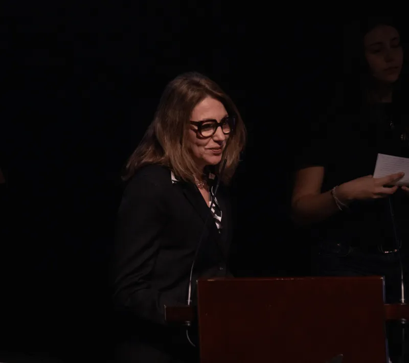 Silvia Caparrós, voluntaria del departamento de empresas de Manos Unidas Barcelona. | Imagen: Aina Pascual Florensa.