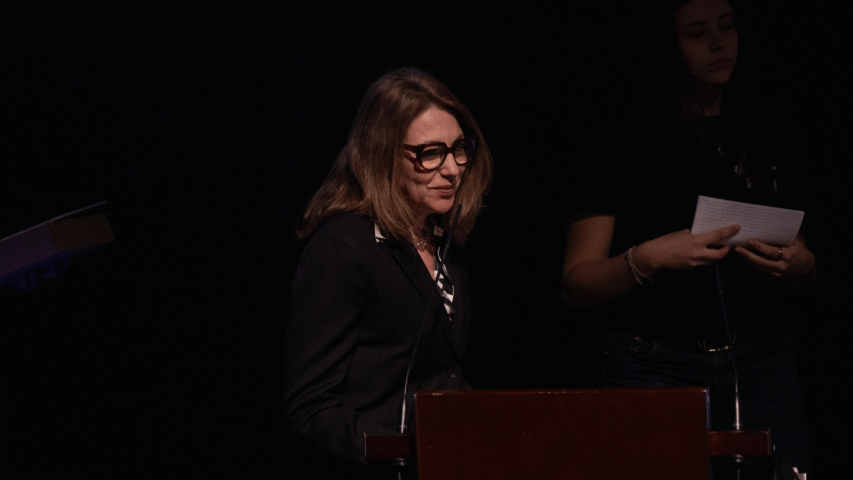 Silvia Caparrós, voluntaria del departamento de empresas de Manos Unidas Barcelona. | Imagen: Aina Pascual Florensa.
