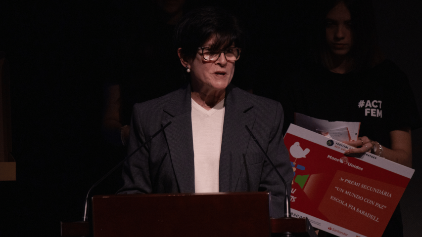 Concepció Cabanes, presidenta-delegada de Mans Unides Terrassa. | Imagen: Aina Pascual Florensa.