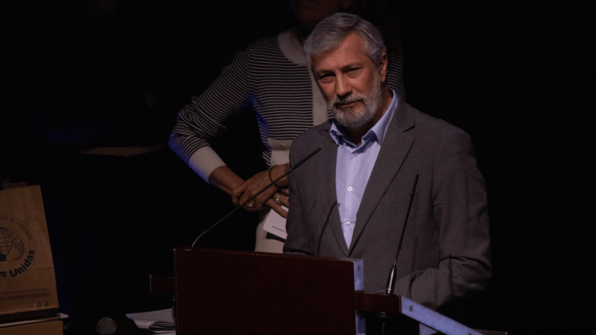 Alejandro Chacón, responsable de instituciones de Catalunya del Banco Santander. | Imagen: Aina Pascual Florensa.