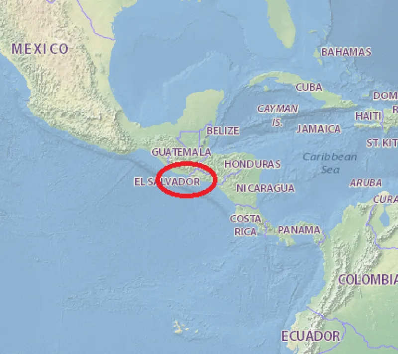 mapa el salvador