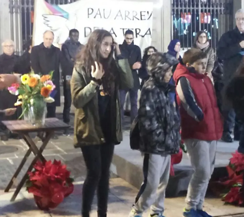 Momento de una pequeña oración.