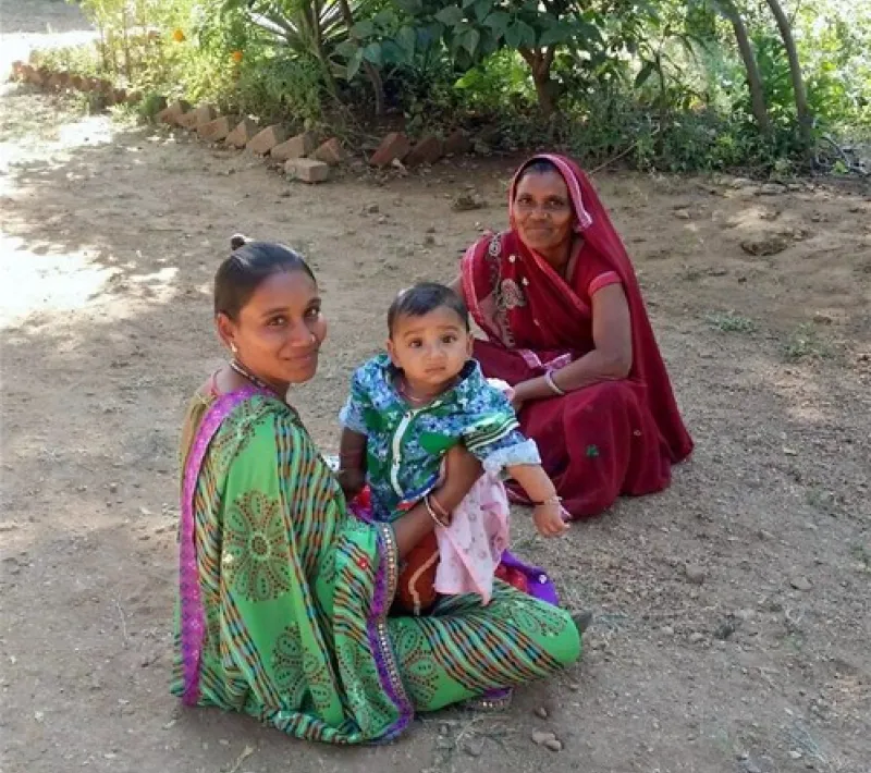 El 55% de la mortalidad infantil  de esta zona de India se debe a problemas relacionados con la desnutrición.