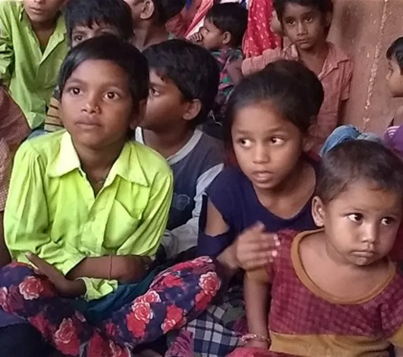 El 55% de la mortalidad infantil  de esta zona de India se debe a problemas relacionados con la desnutrición.