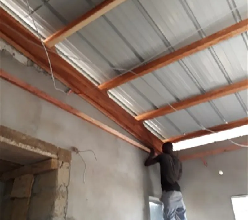 med madera de tejado y preparacion para el techo 1