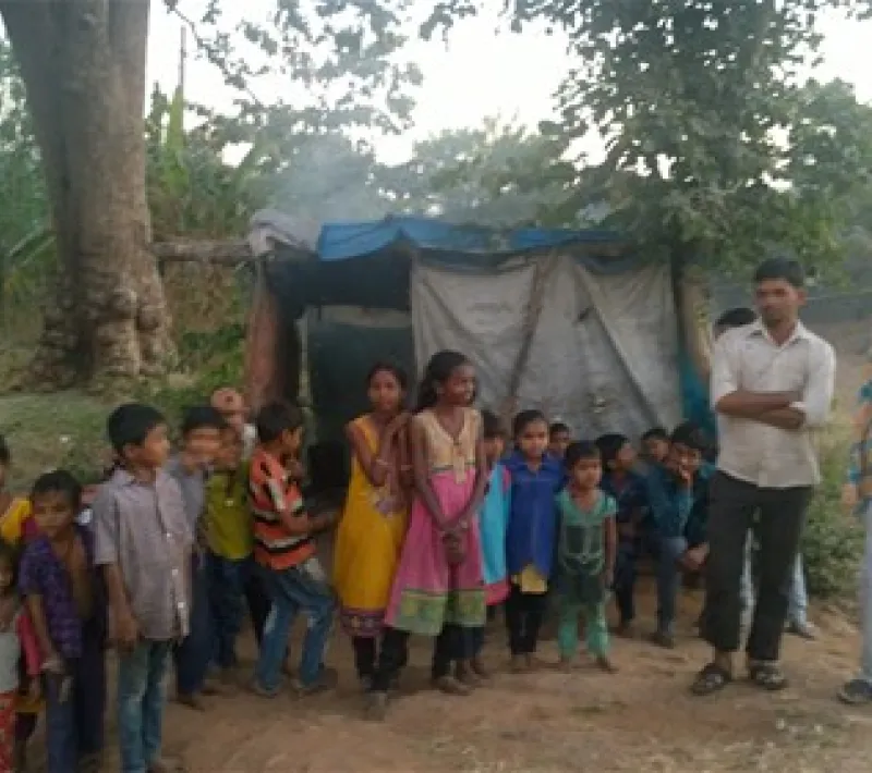 El 55% de la mortalidad infantil  de esta zona de India se debe a problemas relacionados con la desnutrición.