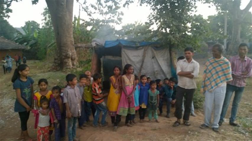 El 55% de la mortalidad infantil  de esta zona de India se debe a problemas relacionados con la desnutrición.