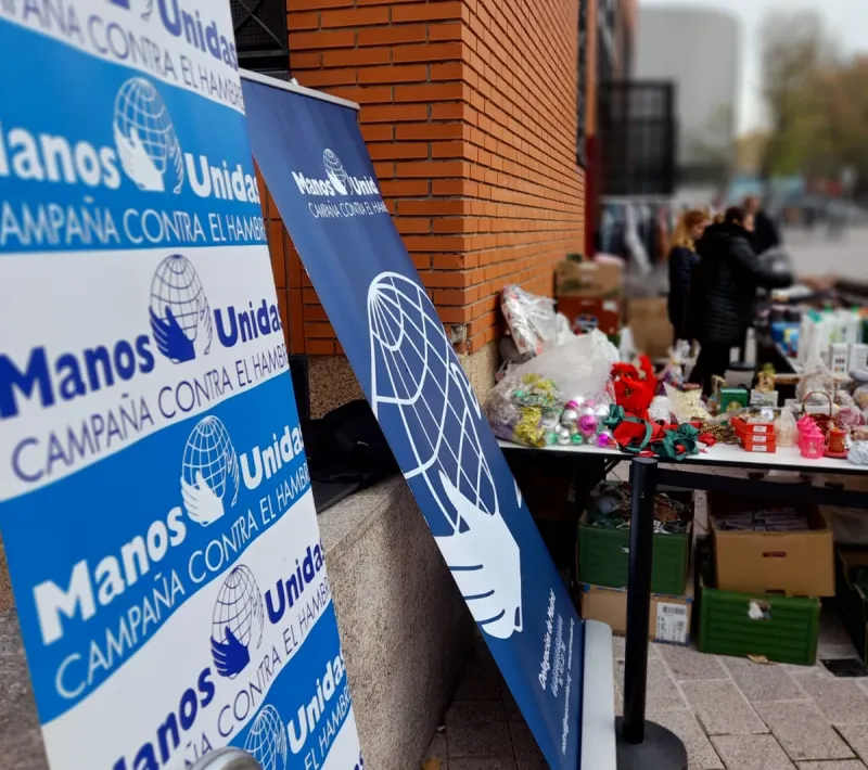 Mercadillo solidario de la parroquia de San Juan de Dios en Vallecas a favor de Manos Unidas