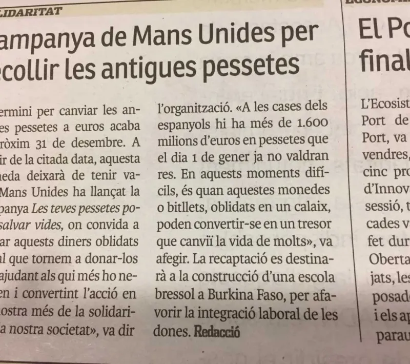 Nuestro agradecimiento a Diari de Tarragona y Més Tarragona