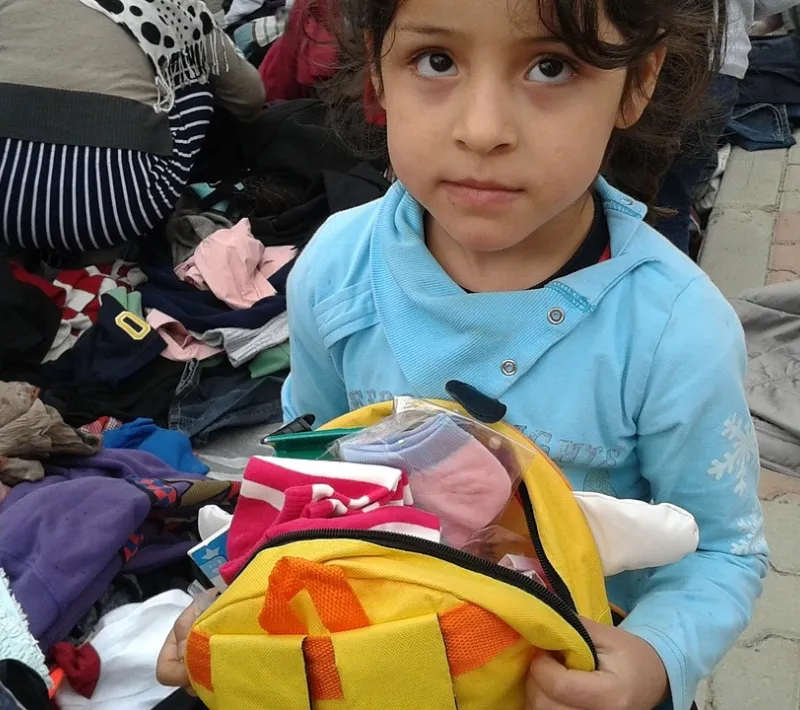 nina refugiada siria
