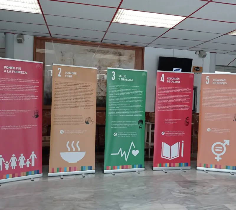 Exposición de Manos Unidas sobre los Objetivos de Desarrollo del Milenio en Cehegín