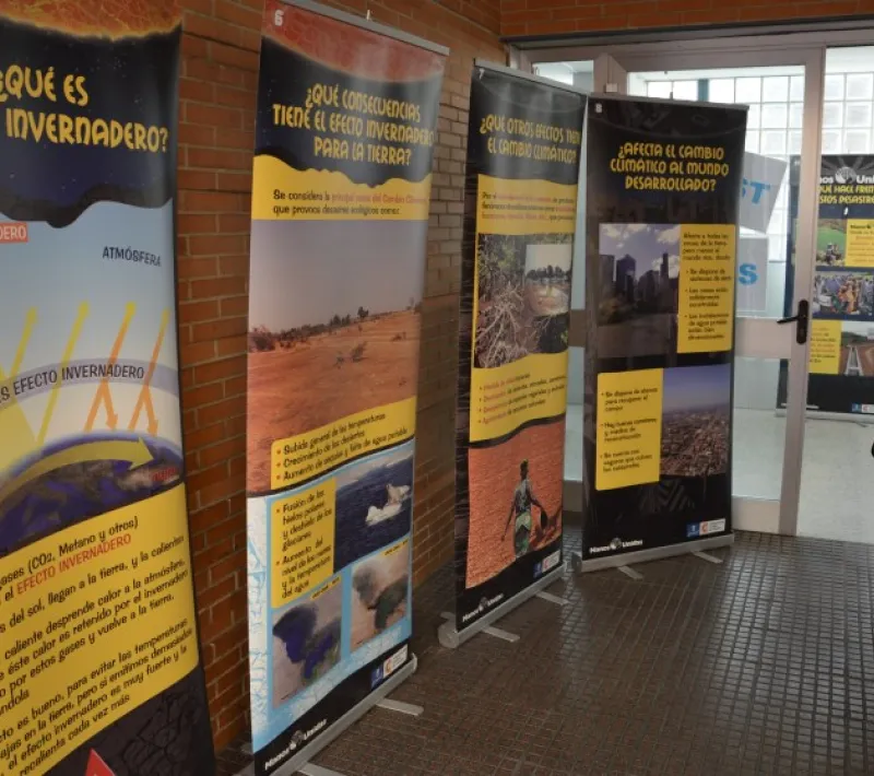 Exposición de Manos Unidas sobre el Cambio Climático