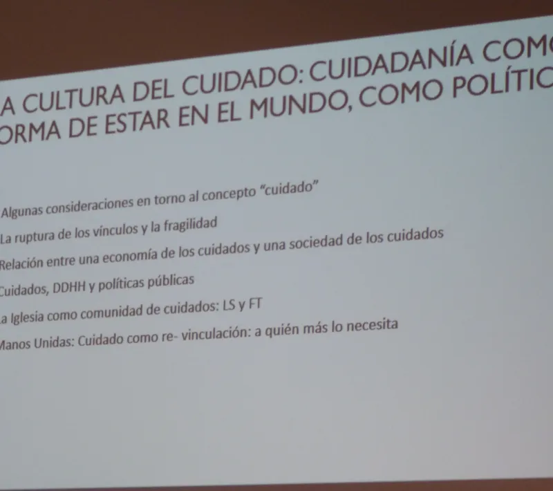 CUIDAdanía, la cultura del cuidado. Foto: Manos Unidas