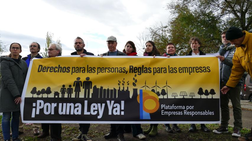 Más de 100 organizaciones exigen al Gobierno cumplir su compromiso de aprobar la ley española de Debida Diligencia. Foto: Manos Unidas/Marta Isabel González