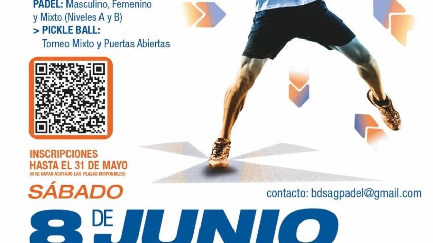 Cartel del Torneo de Pádel solidario en San Agustín de Guadalix a beneficio de Manos Unidas