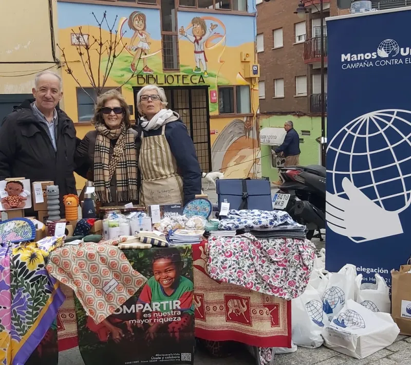 Voluntarios de Manos Unidas Madrid en la parroquia San Sebastián Mártir de San Sebastián de los Reyes
