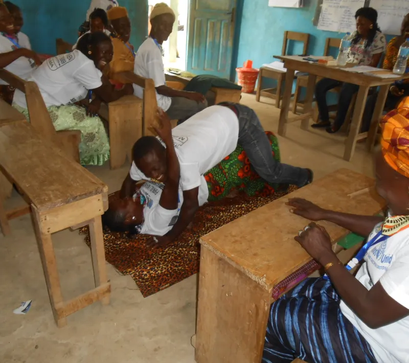 participants demonstrating sexual gender base violence