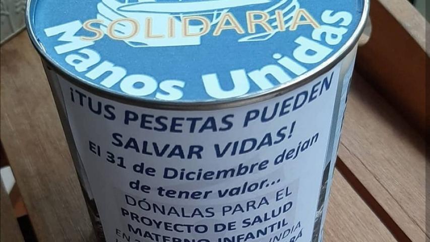 Campaña "Tus pesetas pueden salvar vidas" de Manos Unidas
