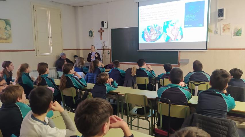 Alumnos de primaria de Adoratrices.