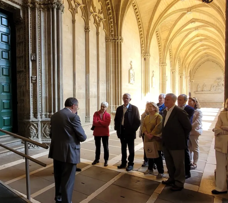 Visita de la delegación de Manos Unidas a la Catedral de Pamplona