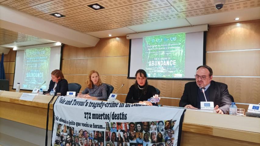 Encuentro con defensoras de derechos humanos y medioambientales de Brasil y Guatemala. Foto: Manos Unidas/Marta Isabel González