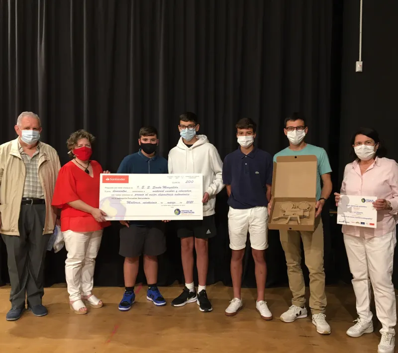 I.E.S Santa Margalida entrega 1º premio final Clipmetraje Mallorca