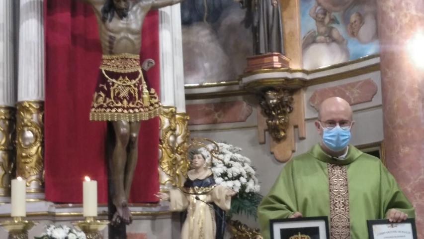 Celebración de la Eucaristía en la que ofrecieron el premio al Cristo de la Fe.