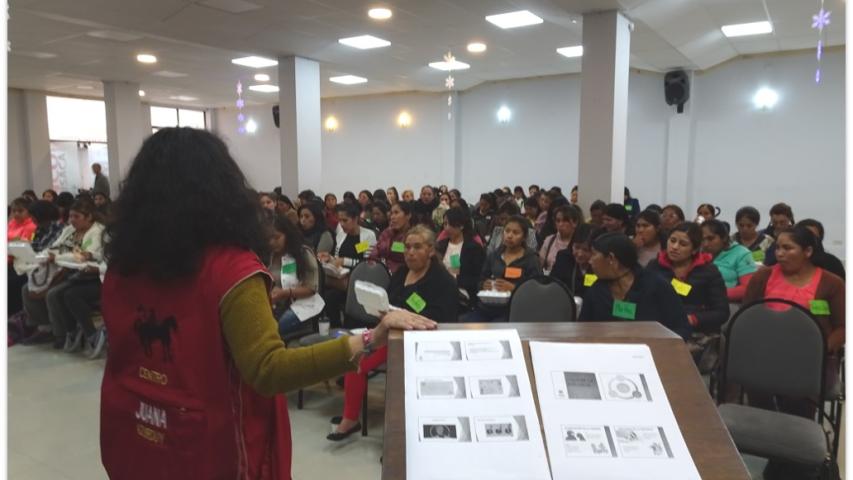 Proyecto de Manos Unidas para promoción de la mujer en Sucre (Bolivia)