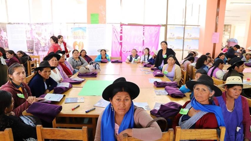 Proyecto de Manos Unidas para promoción de la mujer en Sucre (Bolivia)
